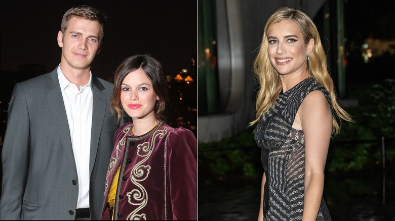 Hayden Christensen and Rachel Bilson, Emma Roberts attending events