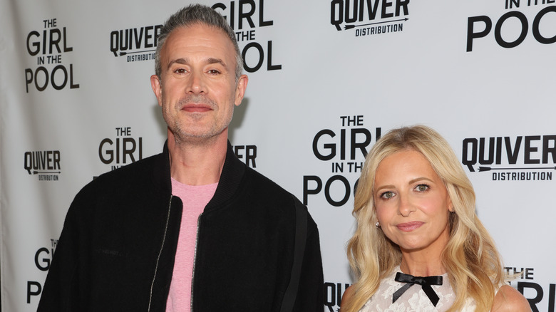 Sarah Michelle Gellar and Freddie Prinze Jr. at "The Girl in the Pool" screening in 2024