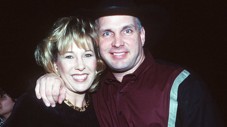 Garth Brooks and Sandy Mahl smiling 