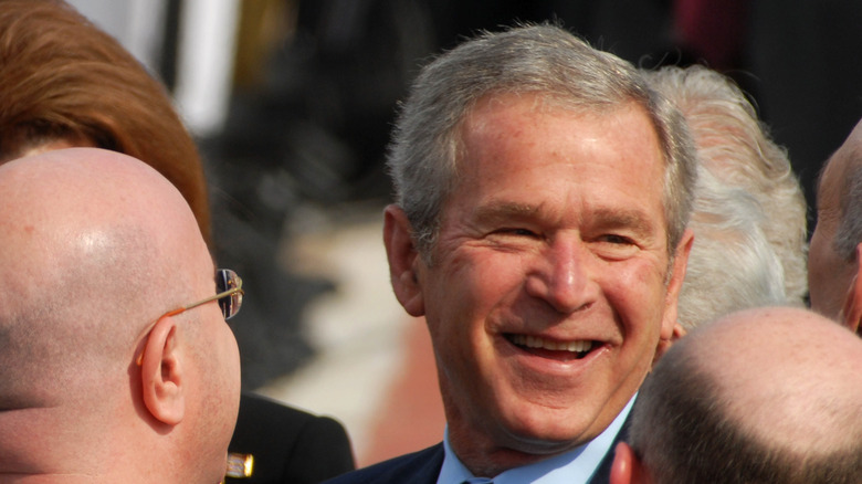 George W. Bush laughing