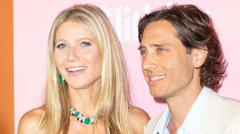 Brad Falchul and Gwyneth Paltrow smiling.