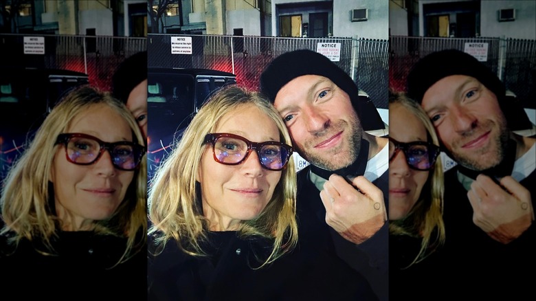 Gwyneth Paltrow and Chris Martin selfie