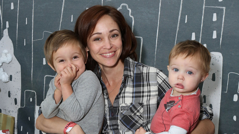 Autumn Reeser and her sons