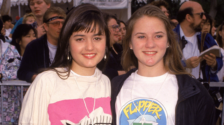 Danica McKellar with sister Crystal