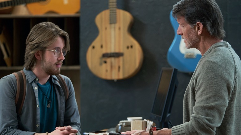 Sheppard Denton speaks to James Denton in "Perfect Harmony"