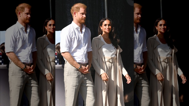 Harry and Meghan walking together