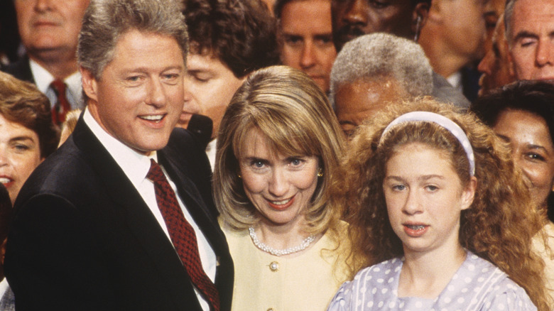 Bill, Hillary, and Chelsea Clinton