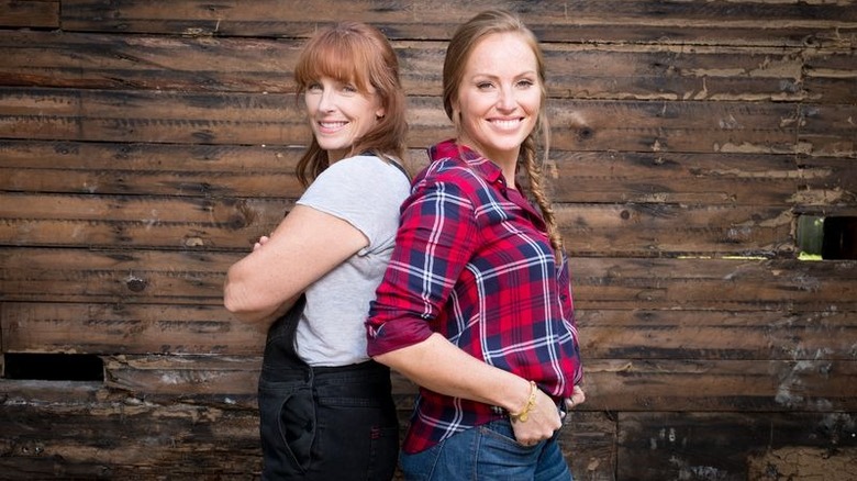 Good Bones stars Mina Starsiak Hawk and Karen Laine pose together