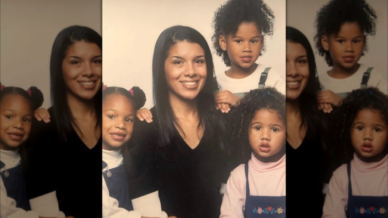 Page Turner and her three young daughters