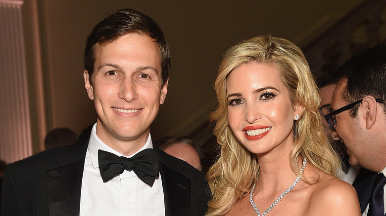 Ivanka Trump and Jared Kushner smiling