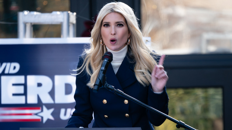 Ivanka Trump delivering a speech