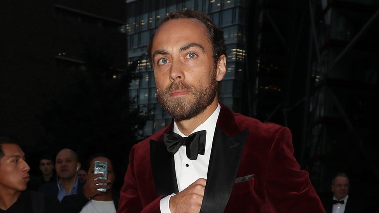 James Middleton hand in jacket