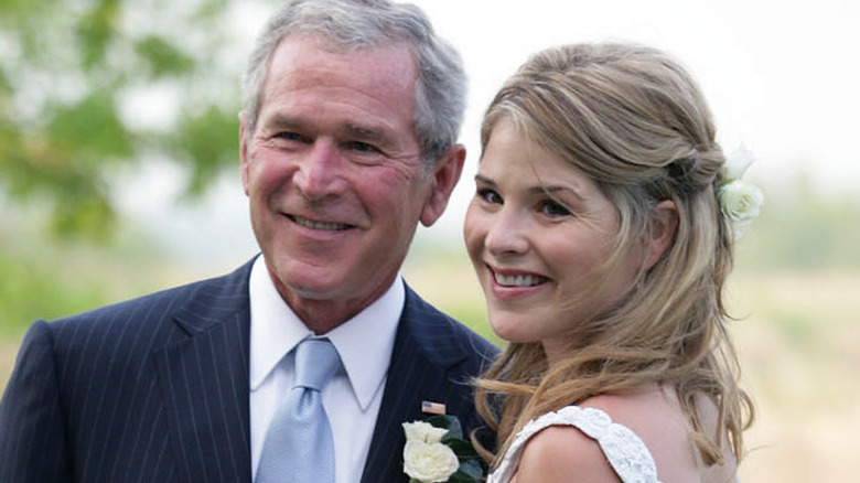 Jenna Bush Hager and former president George W. Bush