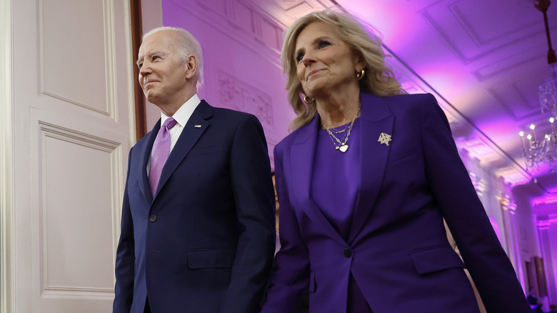 Joe and Jill Biden smiling