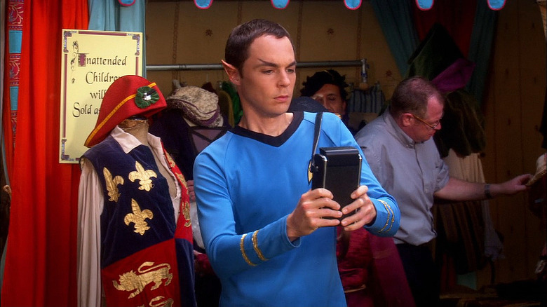 The Big Bang Theory's Sheldon dressed as Mr. Spock at a renaissance fair