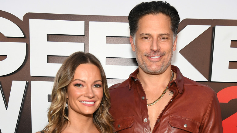 Caitlin O'Connor and Joe Manganiello smiling