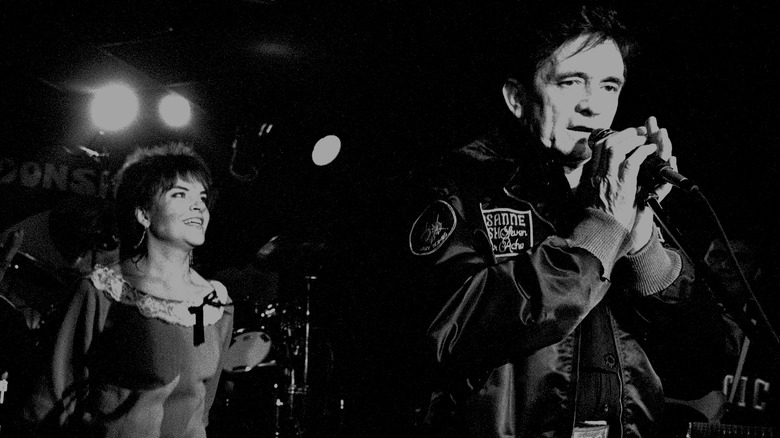 Rosanne Cash and her father perform together