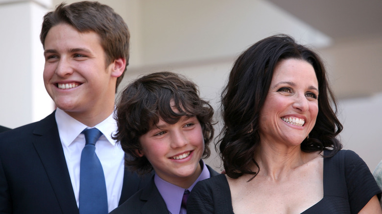 Julia Louis-Dreyfus and her sons