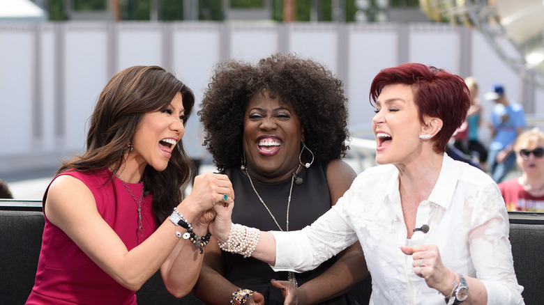 Julie Chen, Sheryl Underwood, and Sharon Osbourne having fun