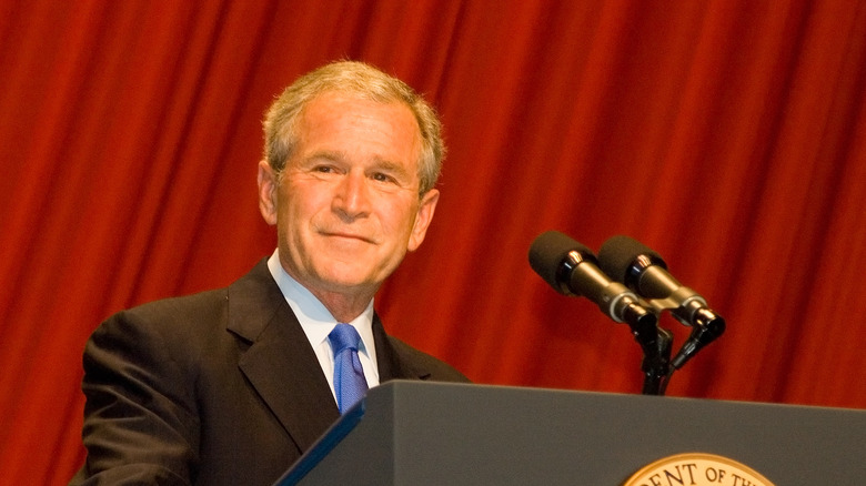 George W. Bush speaking
