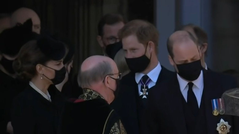 Prince Harry and Princess Catherine talking