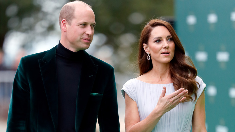 Prince William and Kate Middleton dressed up on the red carpet