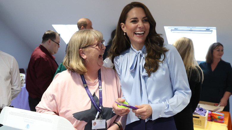 Kate Middleton doing volunteer work