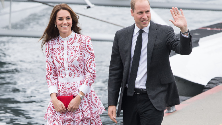 Kate Middleton and Prince William smiling in Canada 