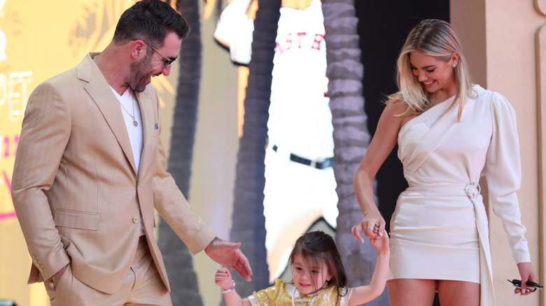 Kate Upton and Justin Verlander with their daughter