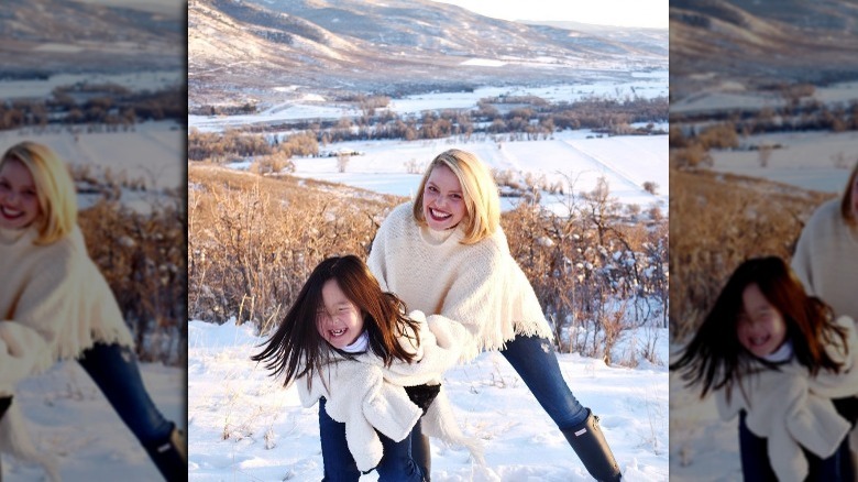 Katherine Heigl and her daughter