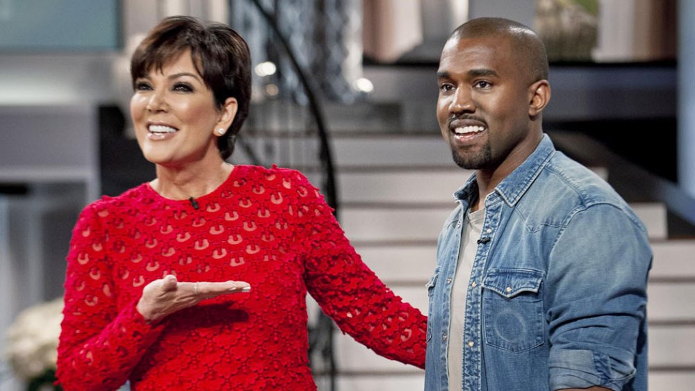 Kanye West and Kris Jenner on her talk show