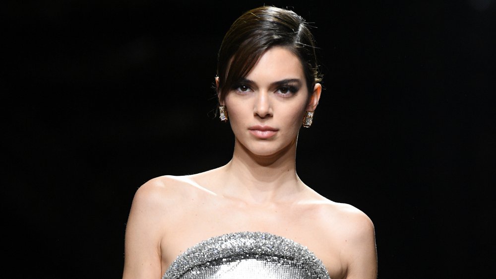 Kendall Jenner walking on the runway