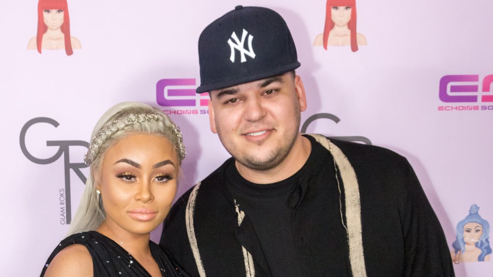 Blac Chyna and Rob Kardashian on the red carpet