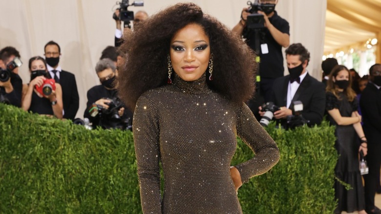 Keke Palmer posing at the Met Gala