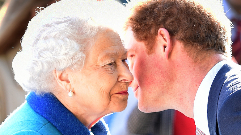 Queen Elizabeth and Prince Harry