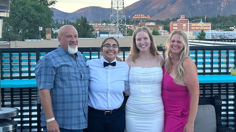 Gwendlyn Brown's family at her wedding