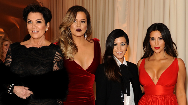 Kris Jenner and her Kardashian daughters.