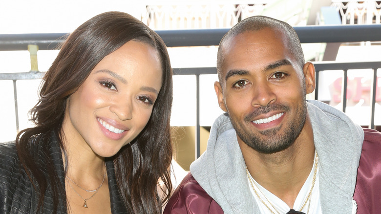 DOOL stars Sal Stowers and Lamon Archey smile for the camera. 