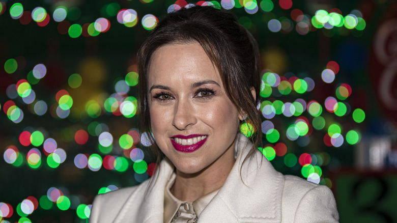 Lacey Chabert smiling at an event