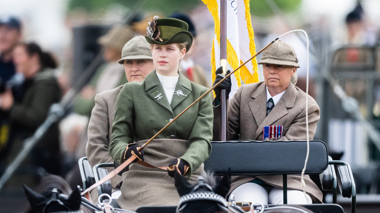 Lady Louise arrives at the Royal Windsor Horse Show