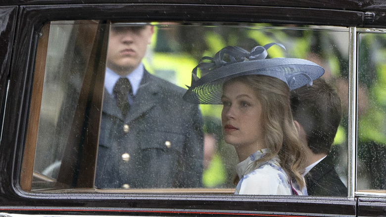 Lady Louise arrives at King Charles' coronation