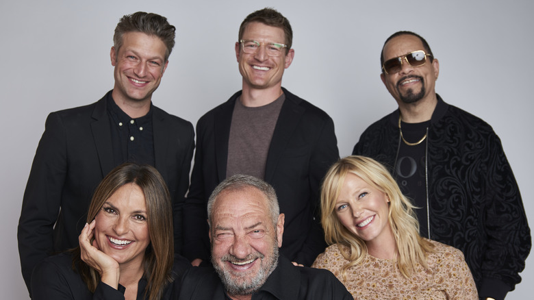 Dick Wolf with Law & Order SVU cast 