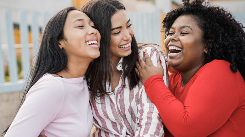 Friends laughing