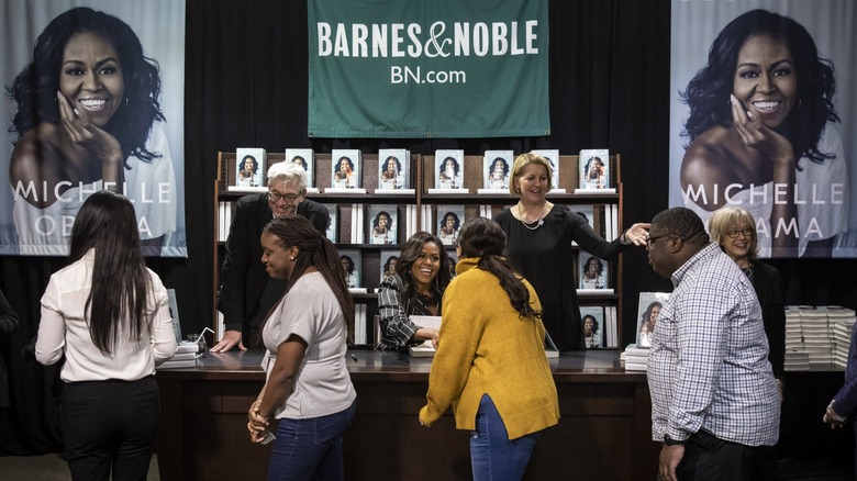 Michelle Obama at book signing