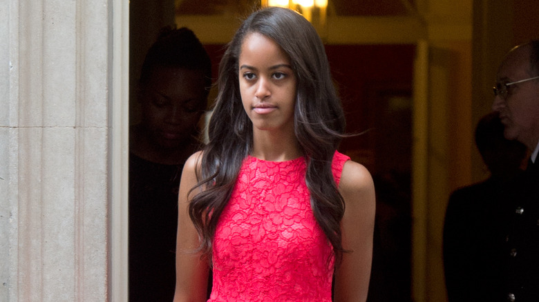 Malia Obama leaving event