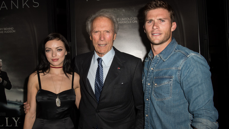 Eastwood, son Scott, and daughter Francesca