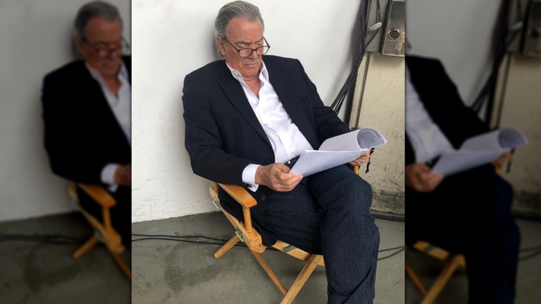 Eric Braeden is learning his line