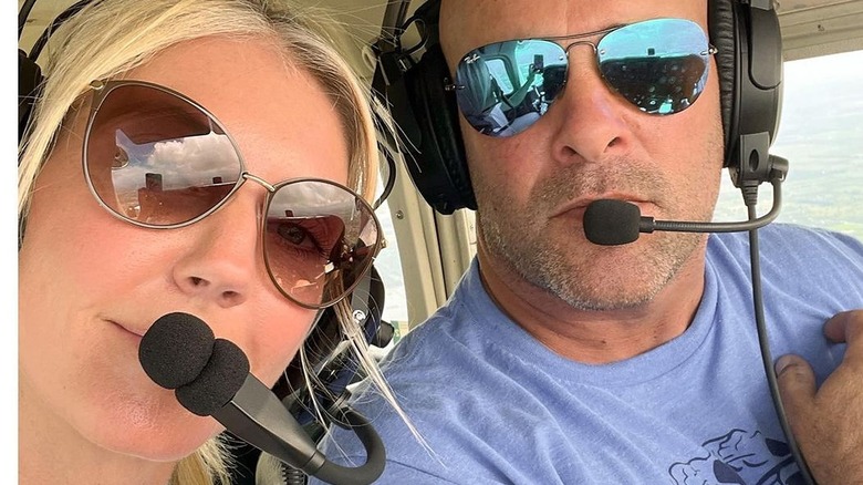 Sarah and Bryan Baeumler on their plane