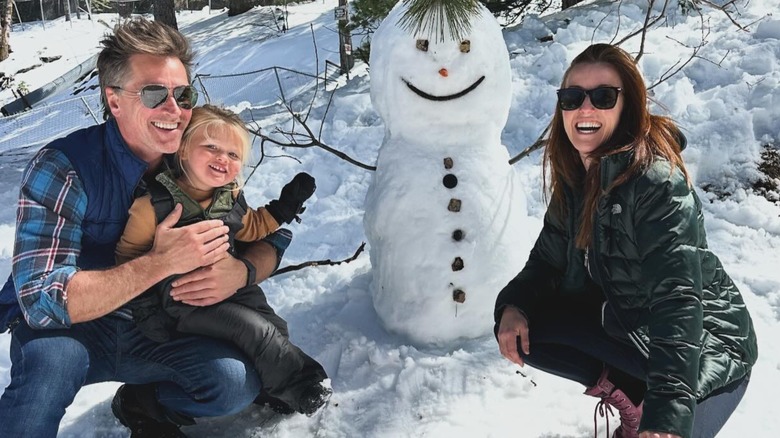 Paul Greene, baby Austin, Kate Austin smiling