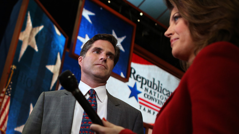 Tagg Romney speaking at political event